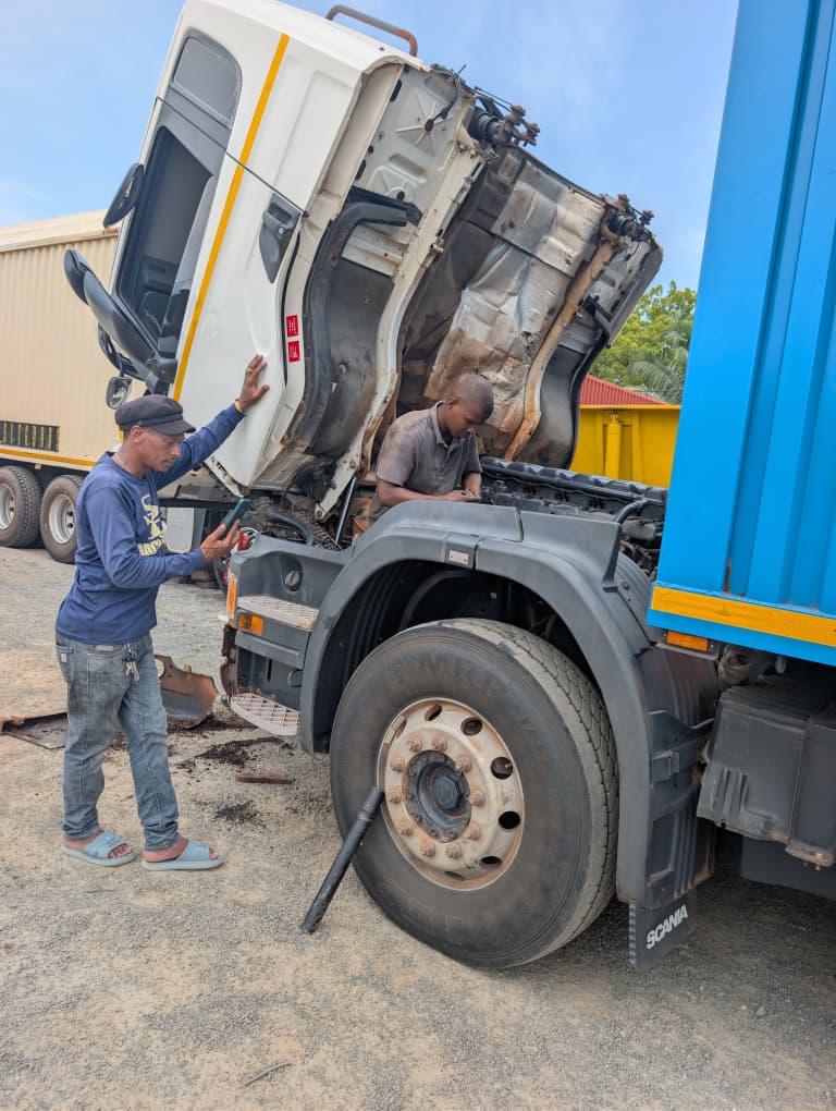 Scania truck in East Africa